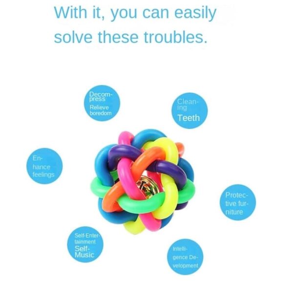Colorful Plastic Chew Balls Toy Ball - Image 3