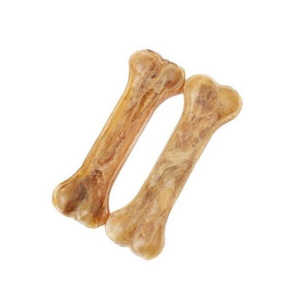 Dogs Chewing Calcium Bone