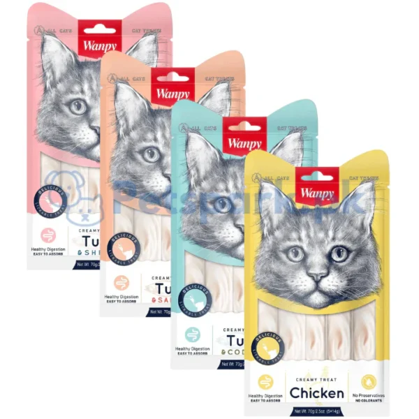Wanpy Creamy Treats With Chicken Flavor 5 Sticks Pack - Image 2
